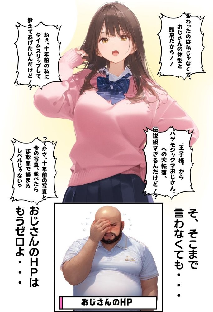 お隣のツンデレギャルがおじさんからちんぽ借りる話 エロ同人誌画像 010