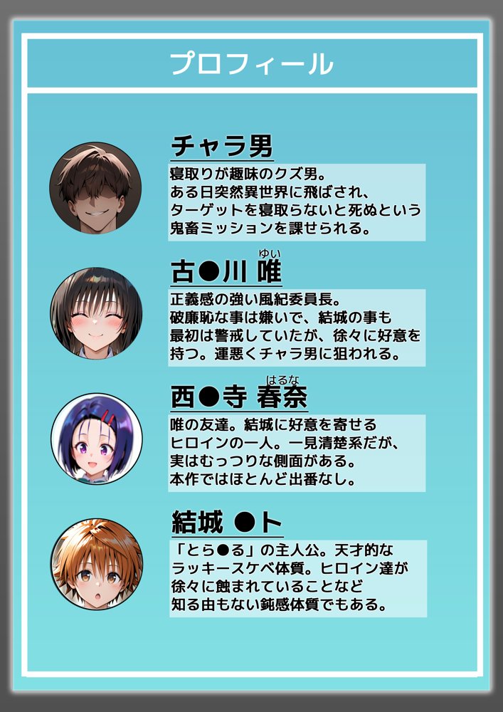【強●発情】スキルでヒロインを肉便器化する話【古●川唯編】Part1【アイスクリーム】 エロ同人誌画像 001