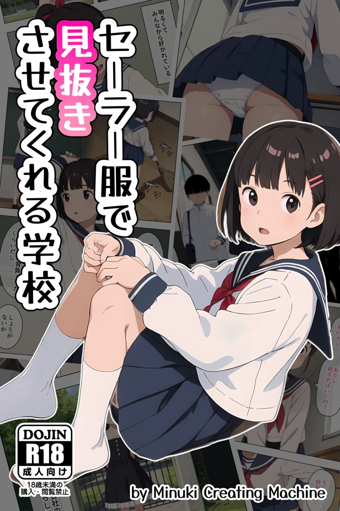 セーラー服で見抜きさせてくれる学校【Minuki Creating Machine】 エロ同人誌画像 001