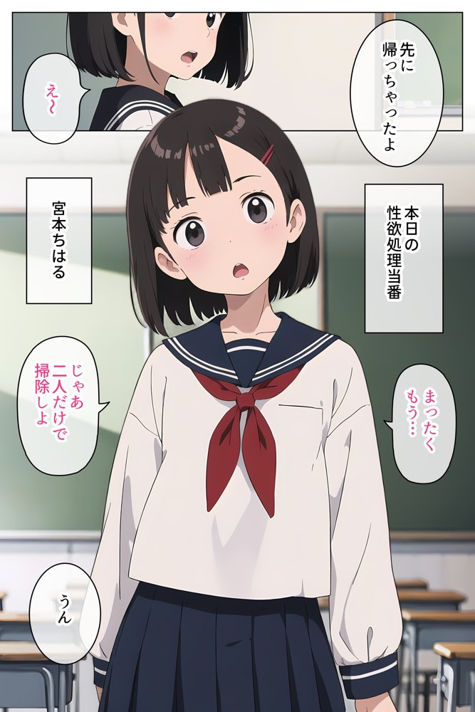 セーラー服で見抜きさせてくれる学校【Minuki Creating Machine】 エロ同人誌画像 005