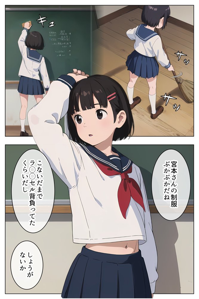 セーラー服で見抜きさせてくれる学校【Minuki Creating Machine】 エロ同人誌画像 006