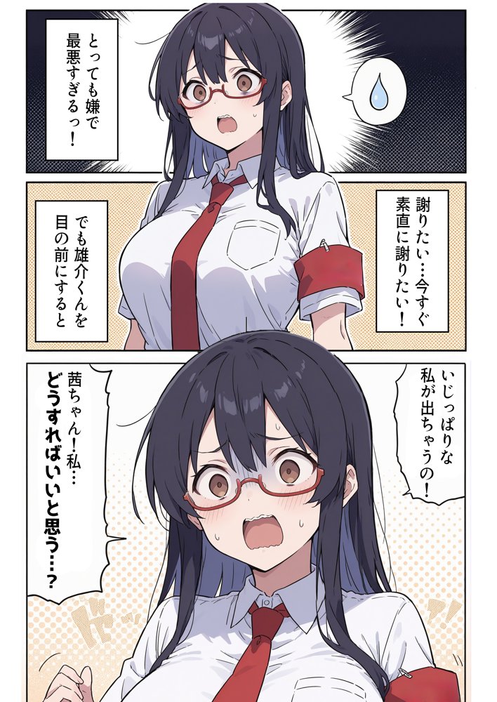 俺の前だとド変態になる真面目生徒会長の話 彼氏と喧嘩編【aiもみむ出版】 エロ同人誌画像 009