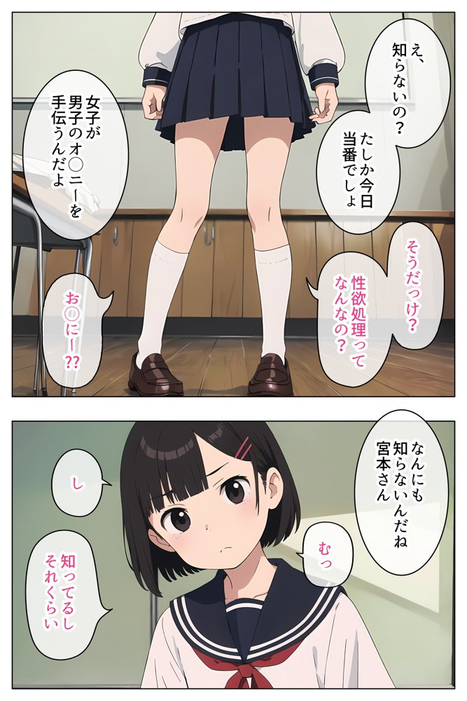 セーラー服で見抜きさせてくれる学校【Minuki Creating Machine】 エロ同人誌画像 010