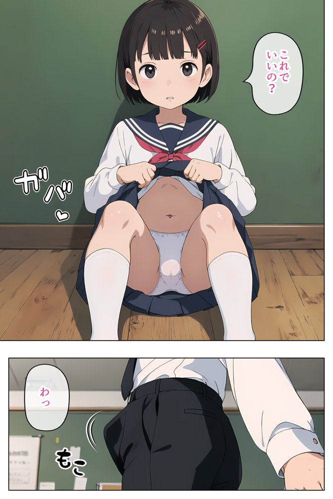 セーラー服で見抜きさせてくれる学校【Minuki Creating Machine】 エロ同人誌画像 012