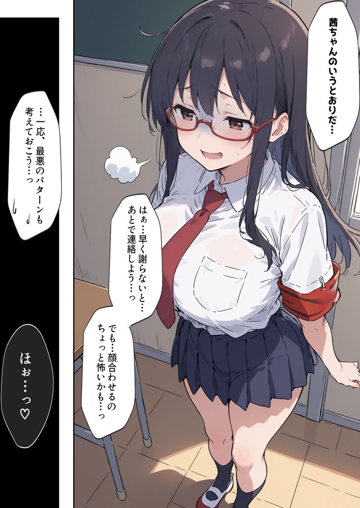 俺の前だとド変態になる真面目生徒会長の話 彼氏と喧嘩編【aiもみむ出版】 エロ同人誌画像 014