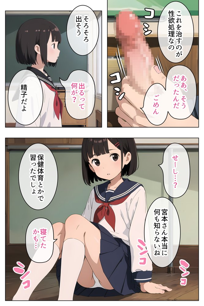 セーラー服で見抜きさせてくれる学校【Minuki Creating Machine】 エロ同人誌画像 016