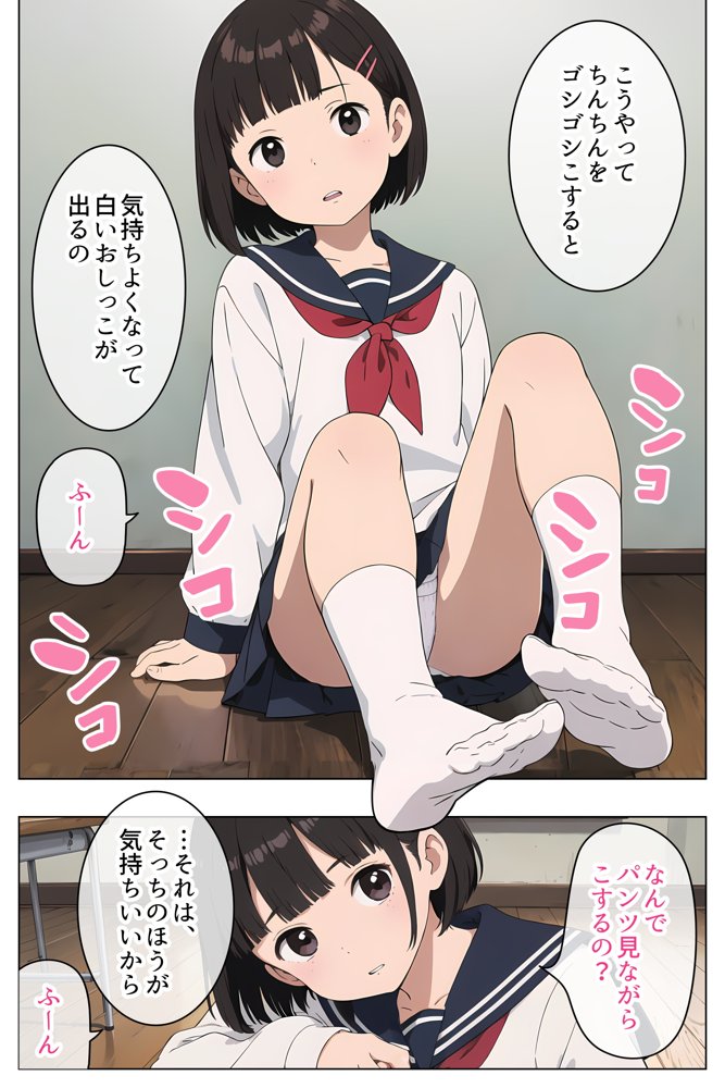 セーラー服で見抜きさせてくれる学校【Minuki Creating Machine】 エロ同人誌画像 017