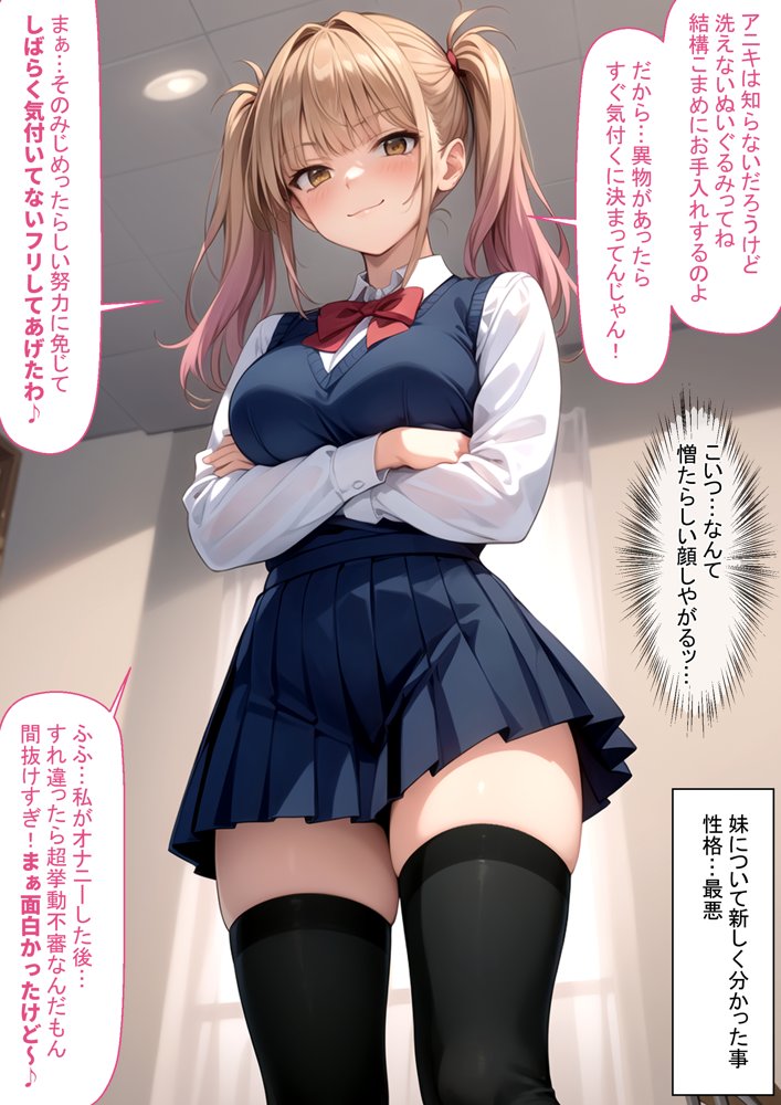 脚コキだけで絶対にセックスさせないクソ生意気義妹に我慢できず全部の穴を犯してやった結果【ラブリークラフト】 エロ同人誌画像 011