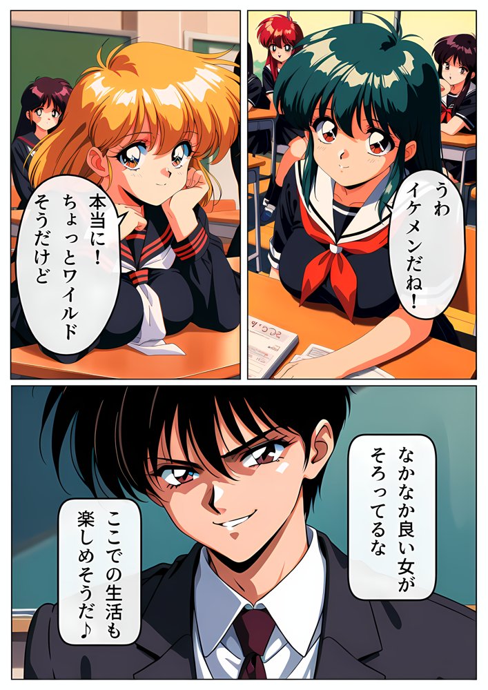 ヤリチン男に侵略される学園【雷覇】 エロ同人誌画像 010