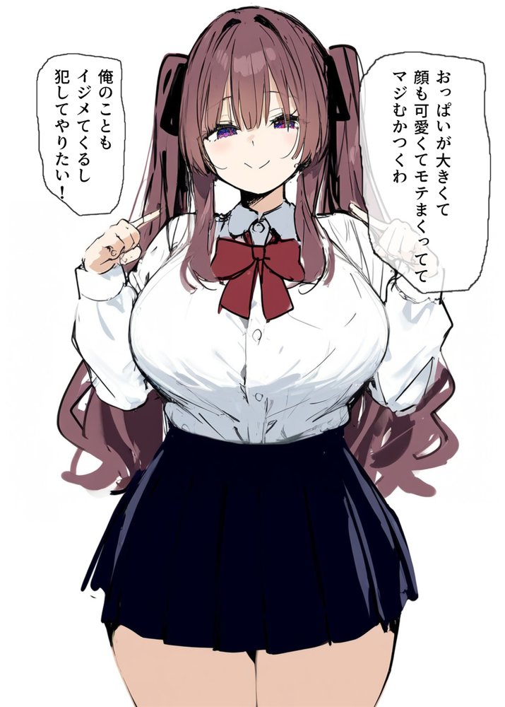 俺を虐めるツインテールJKの弱みを握ってデカチンSEXでメス堕ち？【たまごやき】 エロ同人誌画像 006