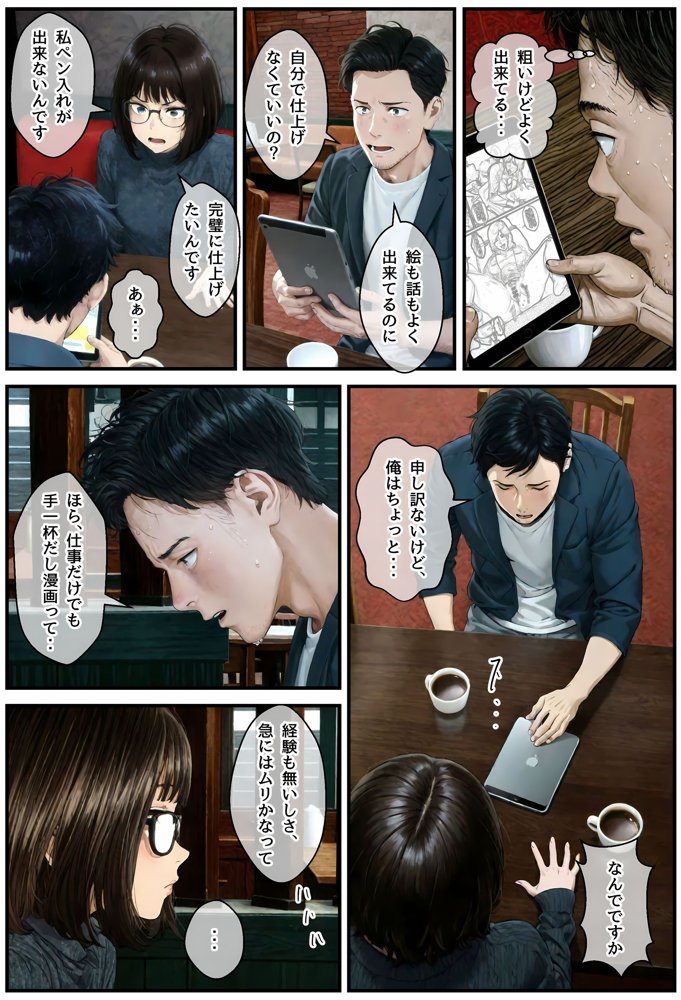 地味でオタクな後輩とエロ漫画を作ることになったんだが【アヤカシノイチ】 エロ同人誌画像 009