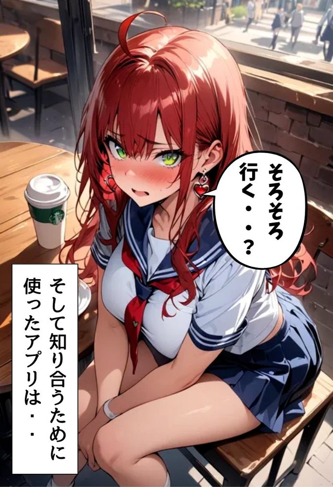爆乳ギャルとマッチングした話【にじいろ☆がーるず】 エロ同人誌画像 010