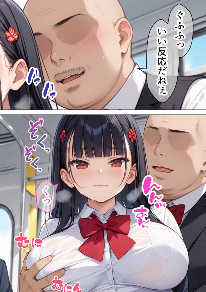 種付けおじさんに痴●された件 爆乳JK編【しろっぷ★ど〜る】 エロ同人誌画像 014