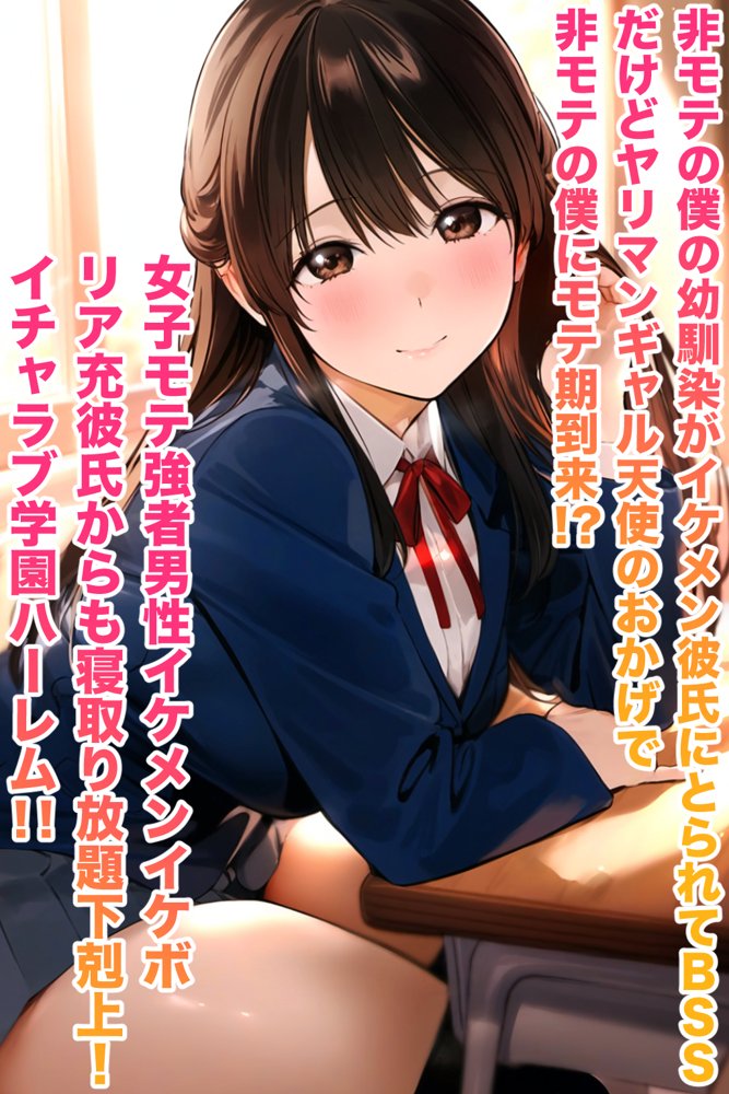 非モテの僕の幼馴染がイケメン彼氏にとられてBSS だけどヤリマンギャル天使のおかげで非モテの僕にモテ期到来！？女子モテ強者男性イケメンイケボリア充彼氏からも寝取り放題下剋上！ BSSから始まるイチャラブ学園ハーレム生活！！【vibrant】 エロ同人誌画像 002