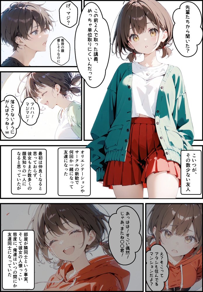 隣に住んでる大学の同期と甘々初えっち【初恋ラボ】 エロ同人誌画像 002
