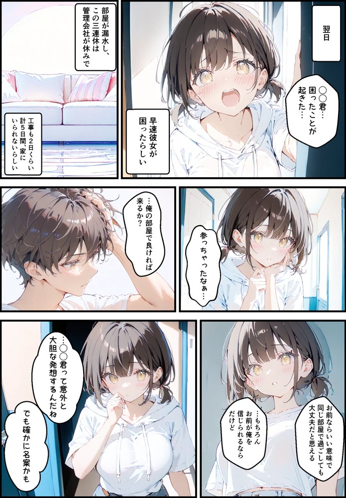 隣に住んでる大学の同期と甘々初えっち【初恋ラボ】 エロ同人誌画像 010
