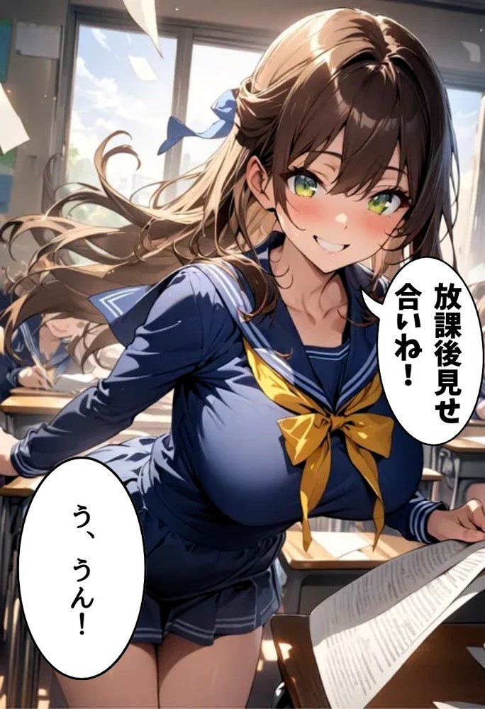 爆乳同級生と従順濃厚えっち【にじいろ☆がーるず】 エロ同人誌画像 013
