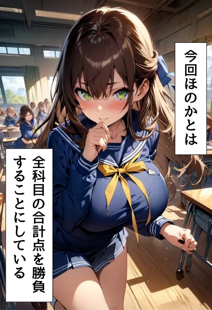 爆乳同級生と従順濃厚えっち【にじいろ☆がーるず】 エロ同人誌画像 009
