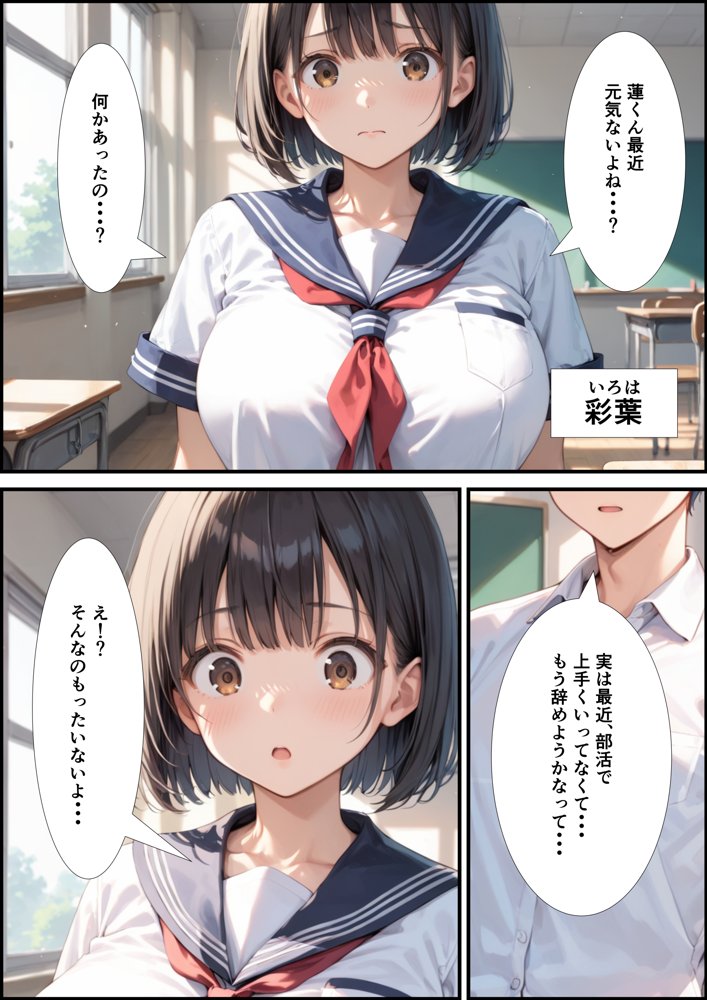 【性春イチャラブDAYS】部活を辞めようとしたら爆乳マネージャーの家でえっちすることになった件【くろも！のドリームランド】 エロ同人誌画像 001