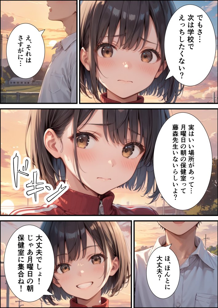 【性春イチャラブDAYS】爆乳マネージャーと朝の保健室でえっちしてたらヤバいことになった話【体験版20P】【くろも！のドリームランド】 hitomi無料エロ漫画（同人誌）サンプル画像002