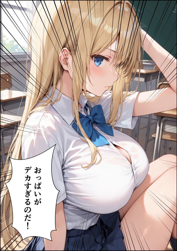 陰キャの俺が隣の席のギャルJKの爆乳を眺めてたら襲われた話【体験版20P】【くろも！のドリームランド】 エロ同人誌画像 003