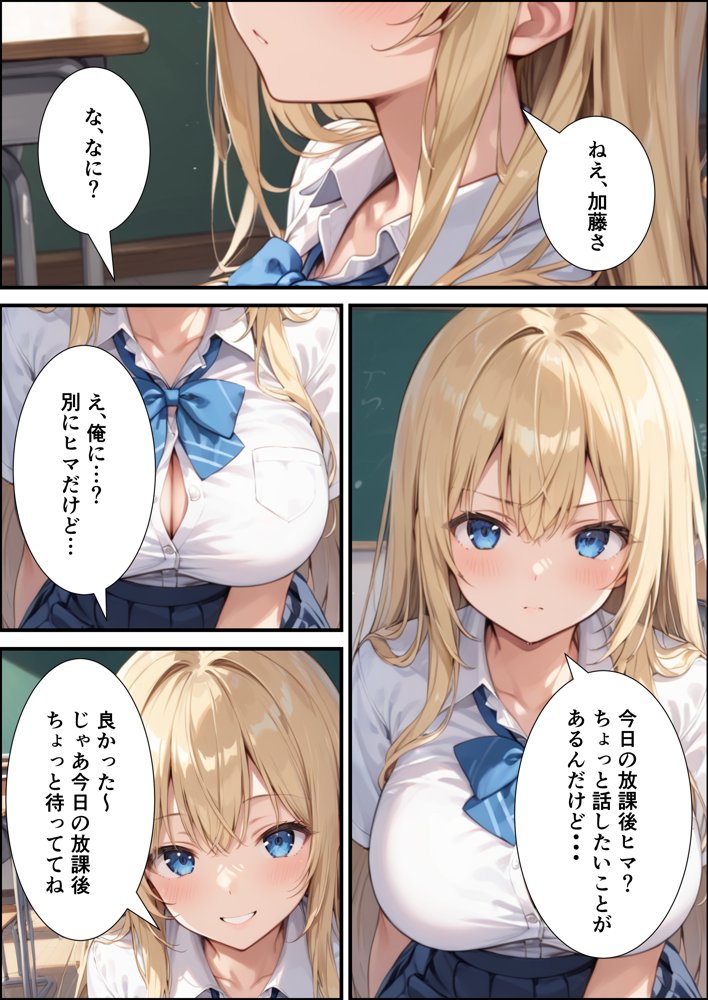 陰キャの俺が隣の席のギャルJKの爆乳を眺めてたら襲われた話【体験版20P】【くろも！のドリームランド】 エロ同人誌画像 005