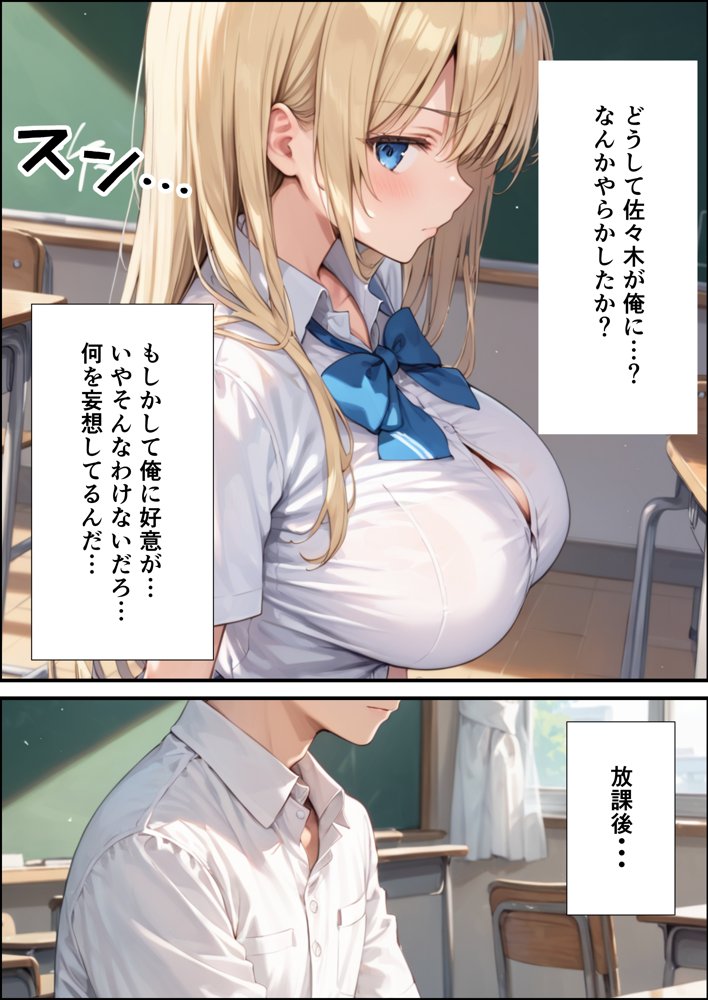 陰キャの俺が隣の席のギャルJKの爆乳を眺めてたら襲われた話【体験版20P】【くろも！のドリームランド】 エロ同人誌画像 006