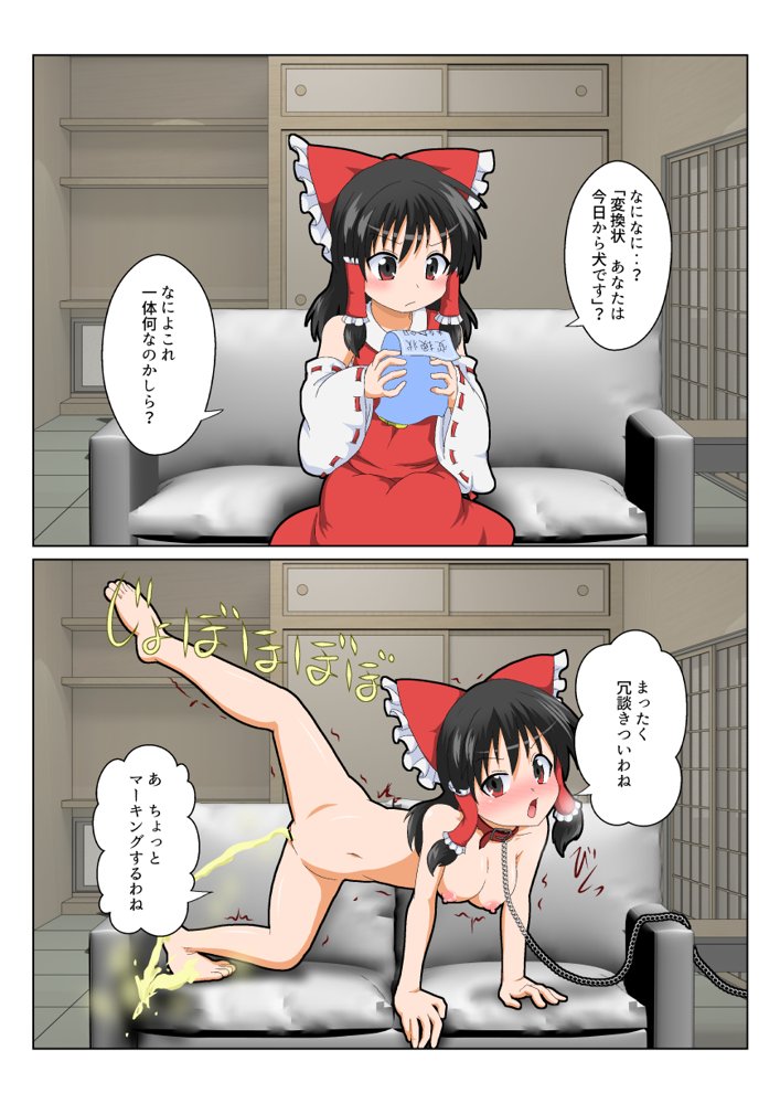 博麗霊夢で不思議なおもちゃで特殊性癖カタログ【あめしょー】 エロ同人誌画像 012