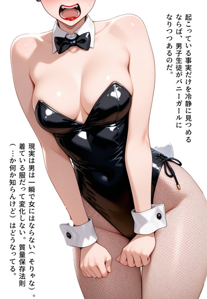 友兎  性転換パニック！親友もバニーガールにされちゃった！？【真城の秘宝館】 エロ同人誌画像 026