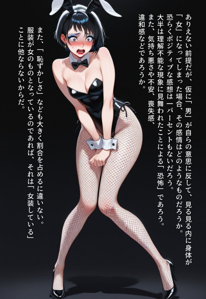 友兎  性転換パニック！親友もバニーガールにされちゃった！？【真城の秘宝館】 エロ同人誌画像 035