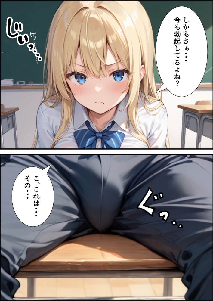 陰キャの俺が隣の席のギャルJKの爆乳を眺めてたら襲われた話【体験版20P】【くろも！のドリームランド】 エロ同人誌画像 011