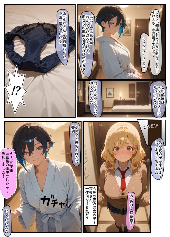 女学園の王子様♀の百合ハーレムの竿係になった【はらいでか】 エロ同人誌画像 013