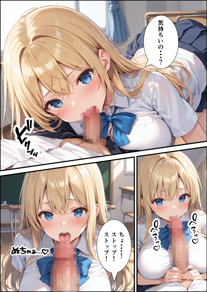 陰キャの俺が隣の席のギャルJKの爆乳を眺めてたら襲われた話【体験版20P】【くろも！のドリームランド】 エロ同人誌画像 019