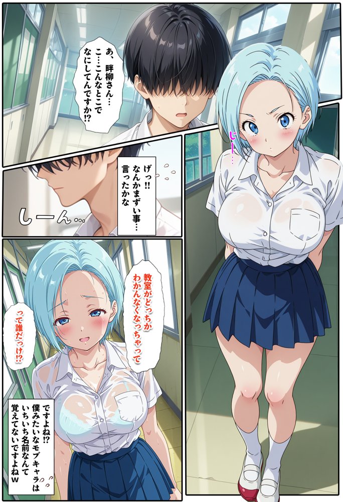 先生からクラスの1軍ギャルを見舞いに行くよう言われただけなのに【BK】 無料エロ漫画（同人誌）サンプル画像003