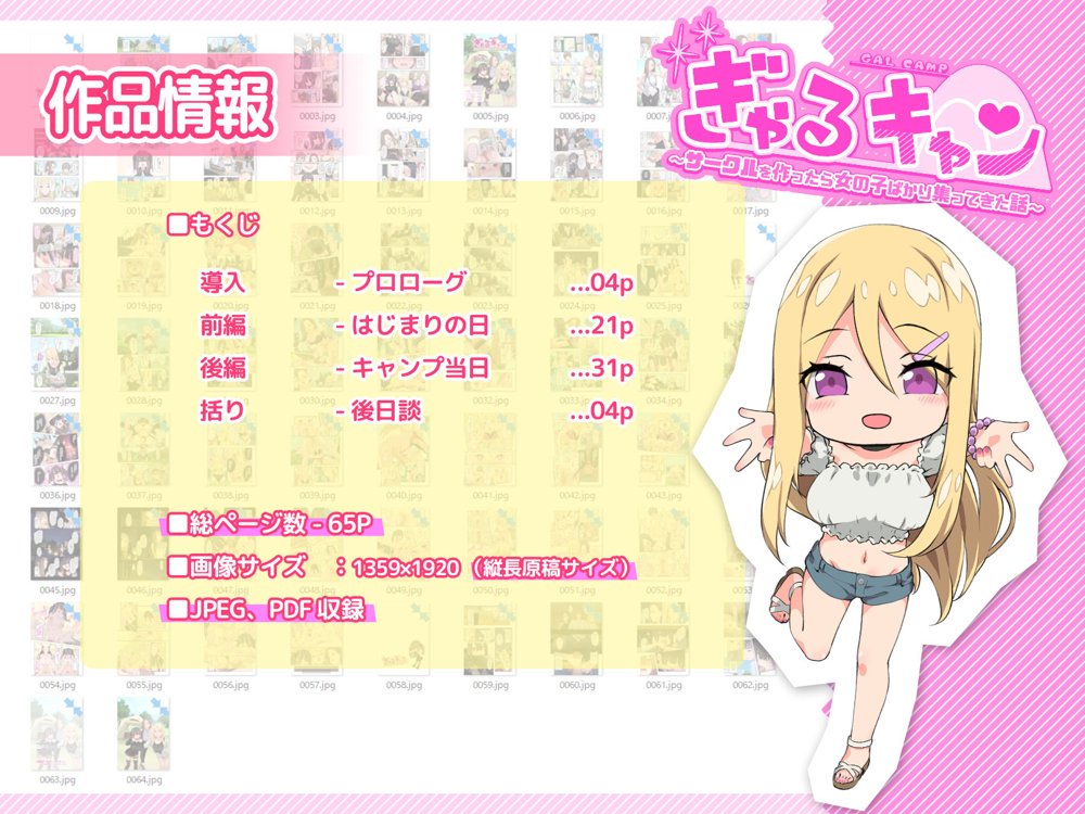ぎゃるキャン〜サークルを作ったら女の子ばかり集まってきた話〜【TJ_studio】 無料エロ漫画（同人誌）サンプル画像035