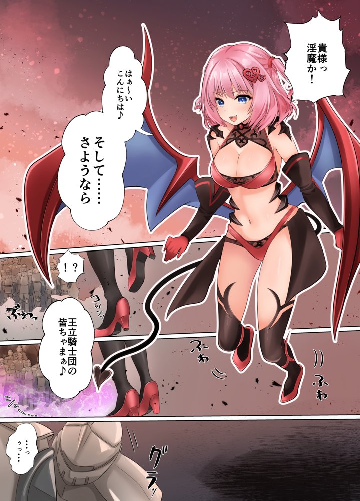 フェードイン・サキュバス ―サキュバスに身体を乗っ取られ弄ばれる姫騎士物語―【聖華快楽書店】 エロ同人誌画像 004