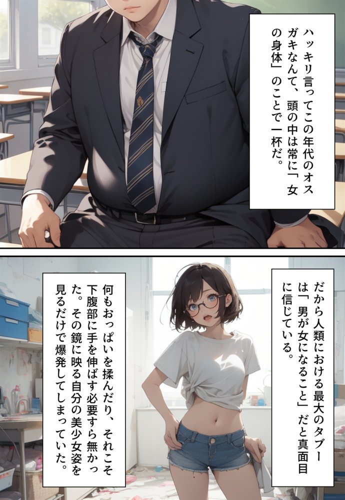 突然女体化能力を得たボクの愉快な生活【真城のソフトハウス】 エロ同人誌画像 045