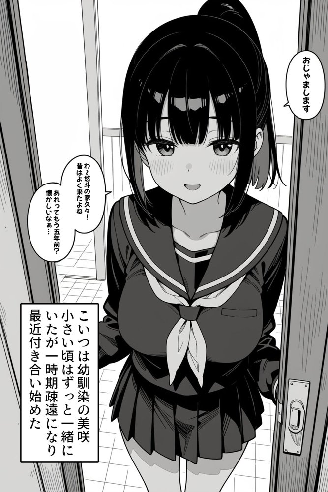幼馴染とドキドキえっち始めました。【ハメ撮り屋】 エロ同人誌画像 001