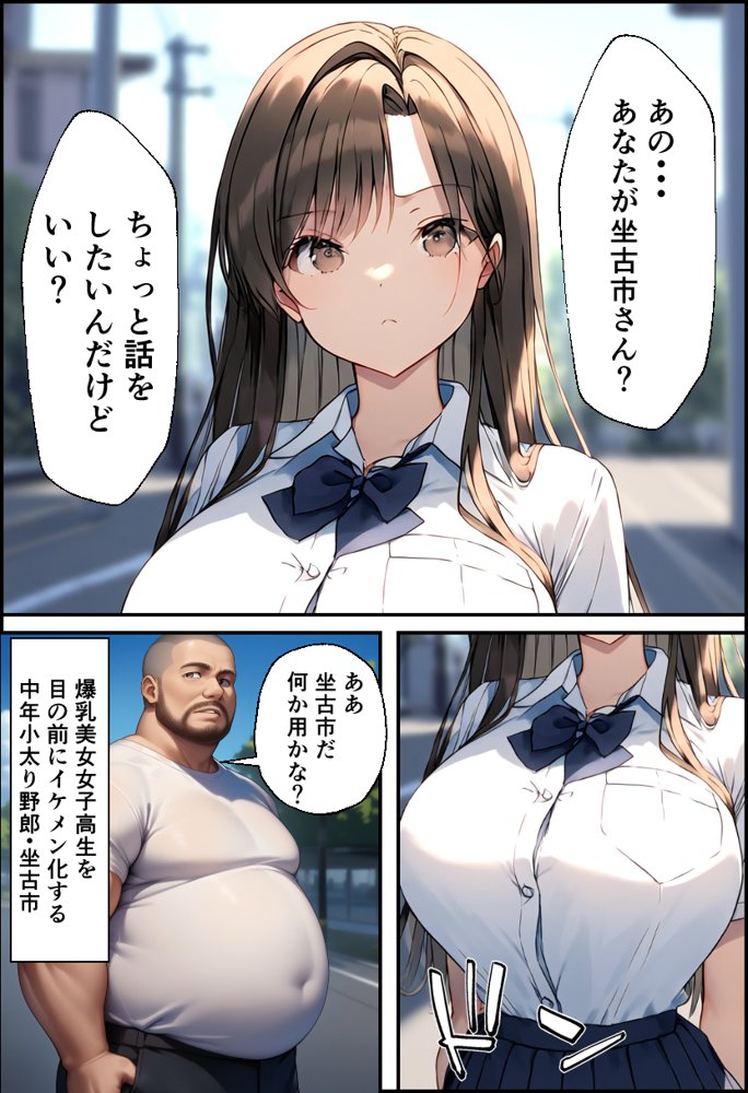 巨乳親子丼！おじさんのチ〇ポに支配された母と娘【イッキ】 無料エロ漫画（同人誌）サンプル画像035