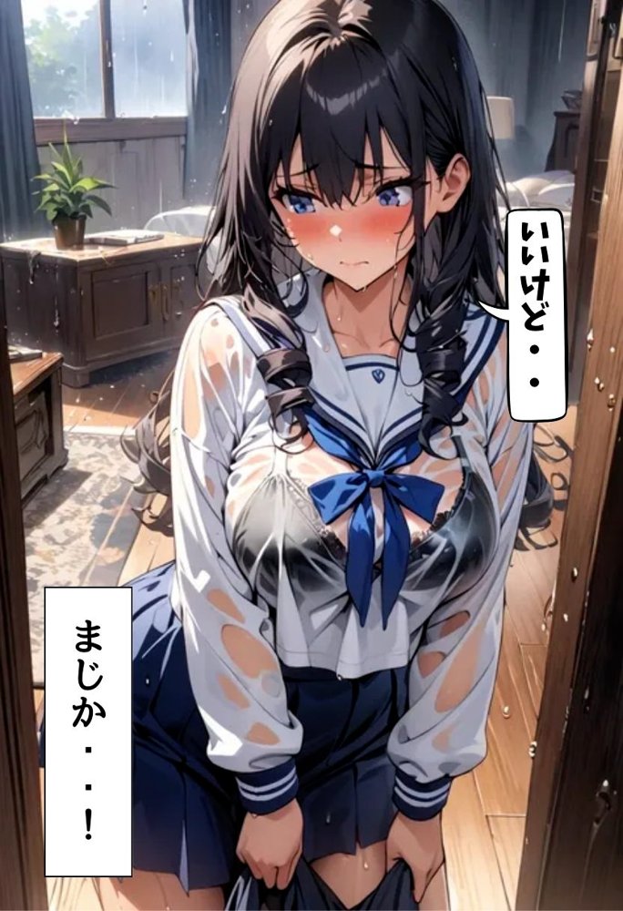 爆乳同級生と濡れ透けセックス【にじいろ☆がーるず】 エロ同人誌画像 009