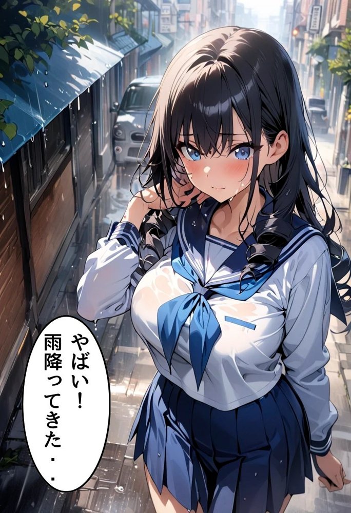 爆乳同級生と濡れ透けセックス【にじいろ☆がーるず】 エロ同人誌画像 018