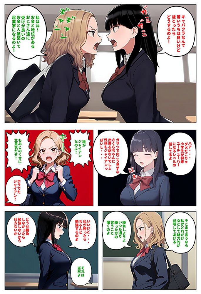 【メッチャエロい作品なので新作セールします】委員長とギャルがセックス勝負を始めたんだが俺が審判をする事になった話【暇人クラブ】 エロ同人誌画像 012