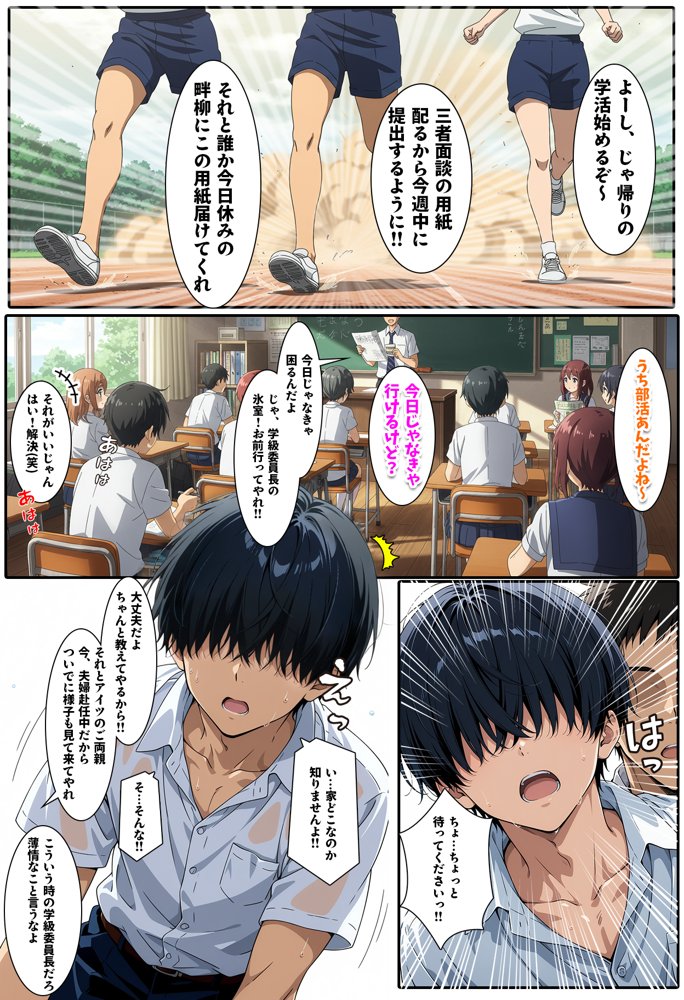 先生からクラスの1軍ギャルを見舞いに行くよう言われただけなのに【BK】 無料エロ漫画（同人誌）サンプル画像023