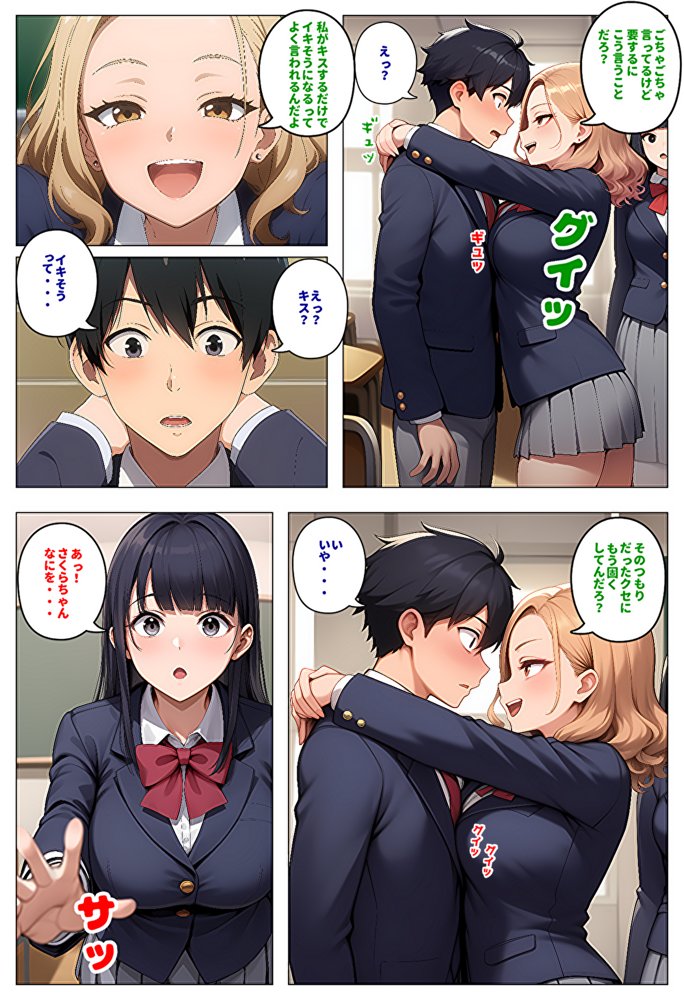 【メッチャエロい作品なので新作セールします】委員長とギャルがセックス勝負を始めたんだが俺が審判をする事になった話【暇人クラブ】 エロ同人誌画像 028
