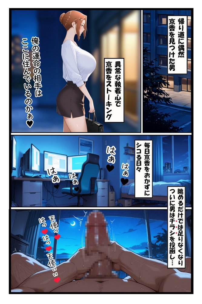 ストーカー日記 バイト先の店長に狙われた橘家 京香編【えち詩人】 エロ同人誌画像 027