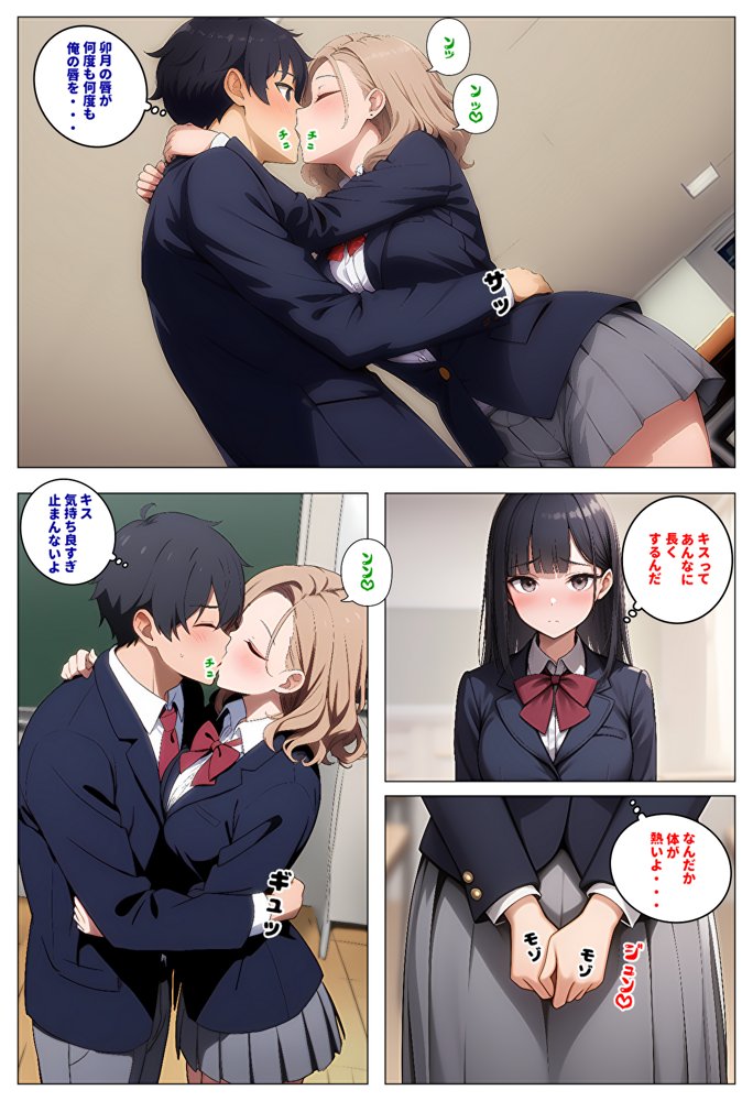 【メッチャエロい作品なので新作セールします】委員長とギャルがセックス勝負を始めたんだが俺が審判をする事になった話【暇人クラブ】 エロ同人誌画像 030