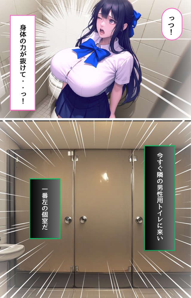 トイレに寄っただけなのに・・催〇クリームでむちむちJ〇を性支配【くりきんとん】 エロ同人誌画像 003
