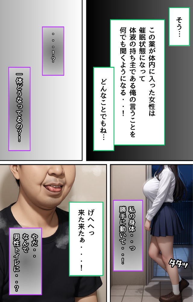 トイレに寄っただけなのに・・催〇クリームでむちむちJ〇を性支配【くりきんとん】 エロ同人誌画像 009