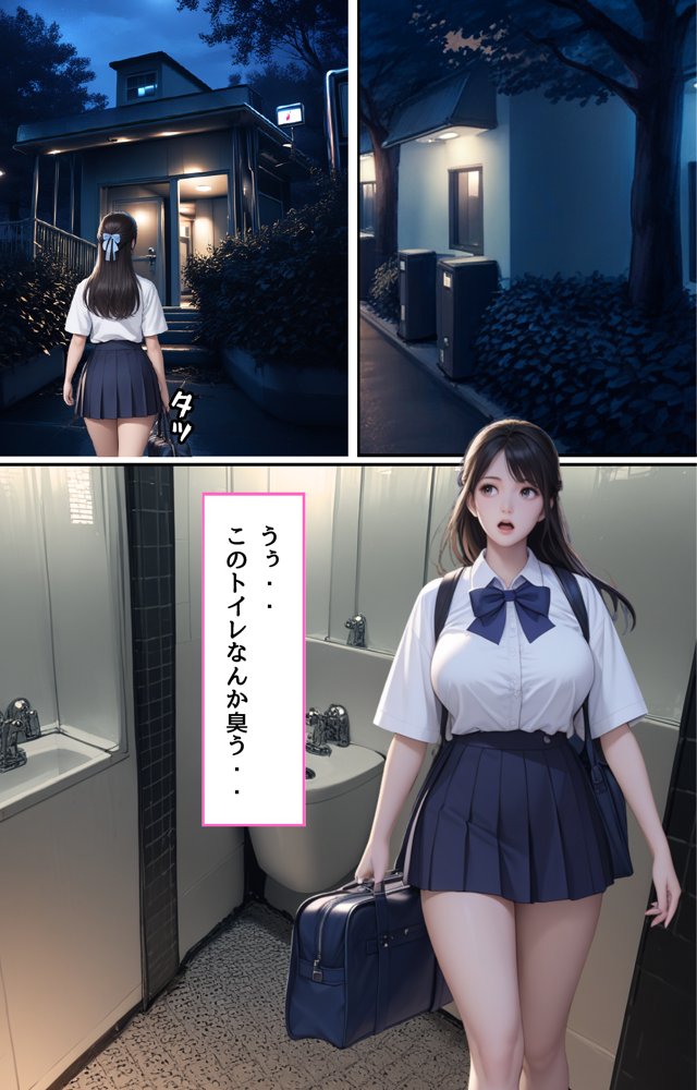 トイレに寄っただけなのに・・催〇クリームでむちむちJ〇を性支配【くりきんとん】 エロ同人誌画像 016