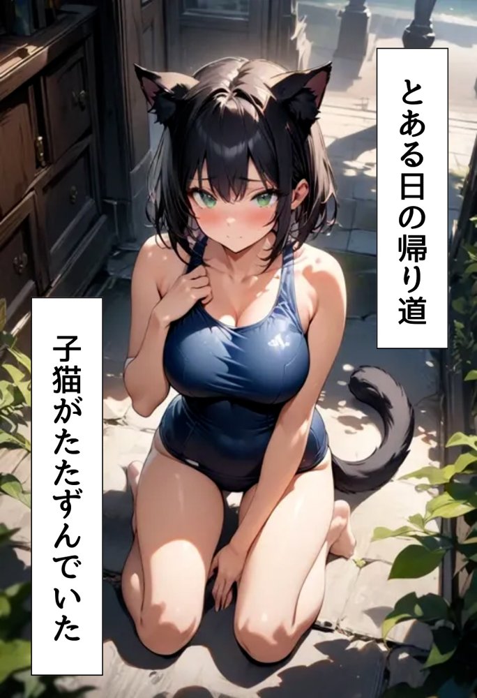 発情期の黒猫拾った話【にじいろ☆がーるず】 エロ同人誌画像 002